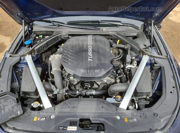 KMTG54LE9MU073429 2021 GENESIS G70 Blue Սալոնի հետևի տեսք