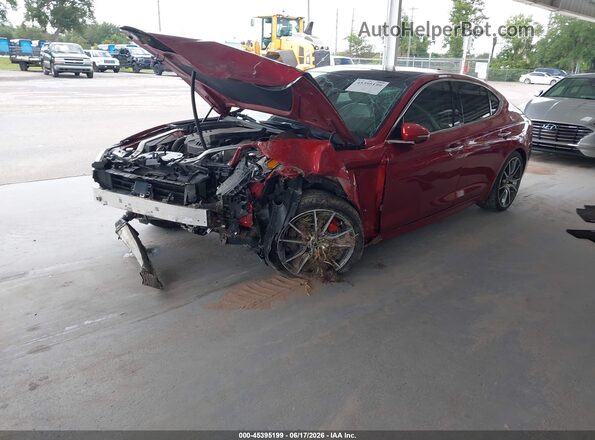 KMTG54LEXLU056427 2020 GENESIS G70 Red Przód lewy