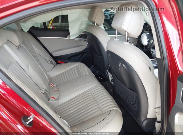 KMTG54LEXLU056427 2020 GENESIS G70 Red Widok naklejki z numerem VIN