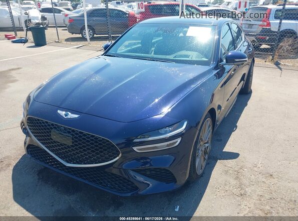 KMTG54TE4PU106924 2023 GENESIS G70 Blue Przód lewy
