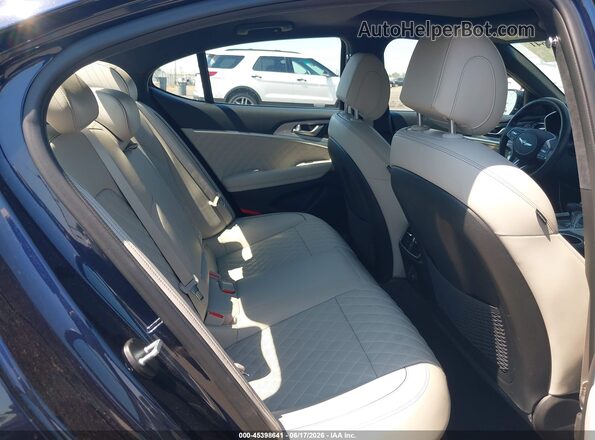 KMTG54TE4PU106924 2023 GENESIS G70 Blue Widok naklejki z numerem VIN