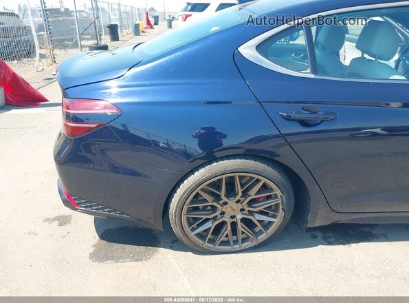 KMTG54TE4PU106924 2023 GENESIS G70 Blue Widok zestawu wskaźników
