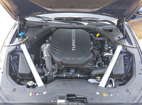 KMTG54TE4PU106924 2023 GENESIS G70 Blue Widok z tyłu