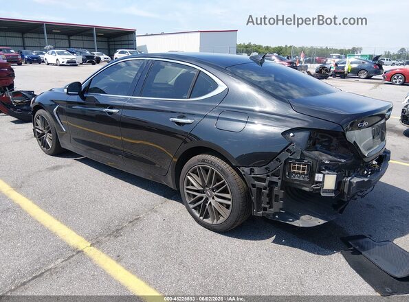 KMTG64LA2KU020451 2019 GENESIS G70 Black უკანა მარცხენა