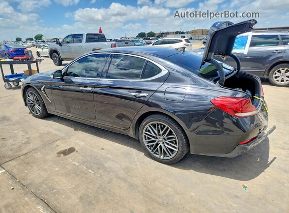 KMTG64LA4KU020452 2019 GENESIS G70 Black უკანა მარცხენა