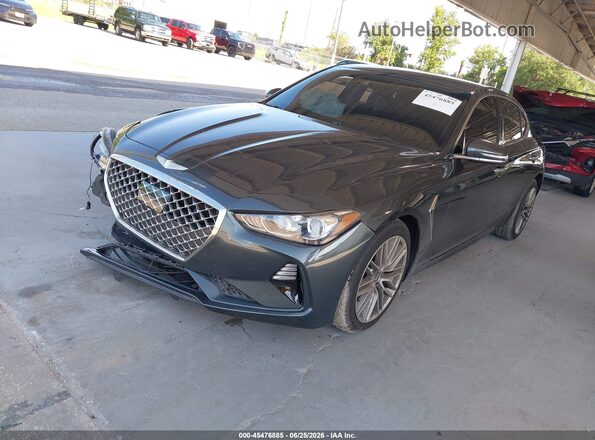 KMTG64LA4LU048737 2020 GENESIS G70 Dark Blue Vista tres cuartos delantera izquierda