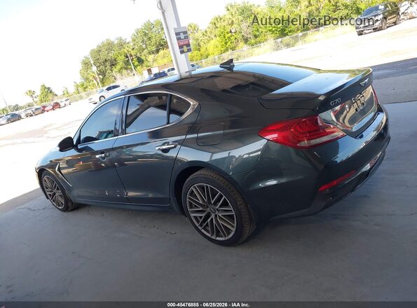 KMTG64LA4LU048737 2020 GENESIS G70 Dark Blue Vista interior de 360 grados