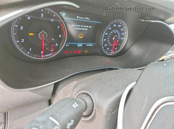 KMTG64LA6MU073639 2021 GENESIS G70 White Вид щитка приладів