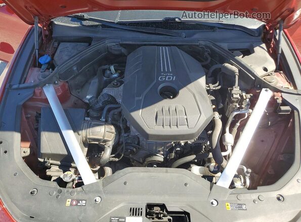 KMTG64LA7LU049218 2020 GENESIS G70 Red უკანა სალონის ხედი