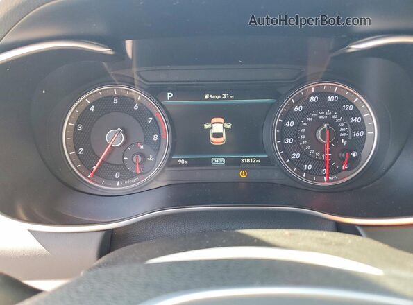 KMTG64LA7LU049218 2020 GENESIS G70 Red ხელსაწყოთა პანელის ხედი
