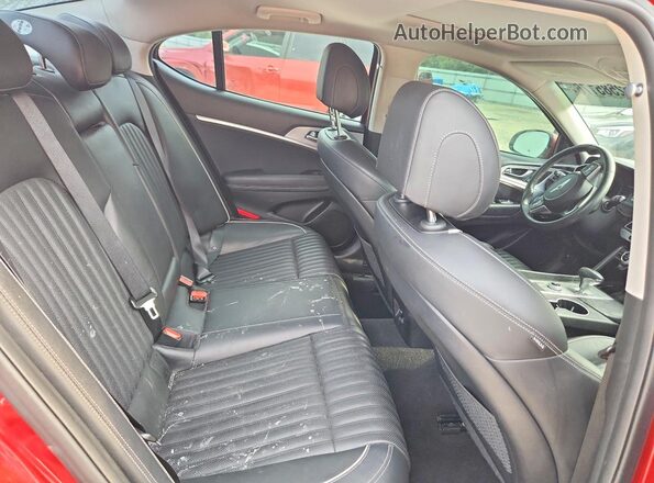 KMTG74LE5LU051209 2020 GENESIS G70 Burgundy უკანა სავარძლების ხედი