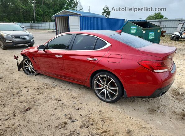 KMTG74LE5LU051209 2020 GENESIS G70 Burgundy უკანა მარცხენა