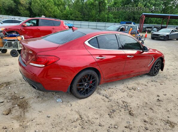 KMTG74LE5LU051209 2020 GENESIS G70 Burgundy უკანა მარჯვენა