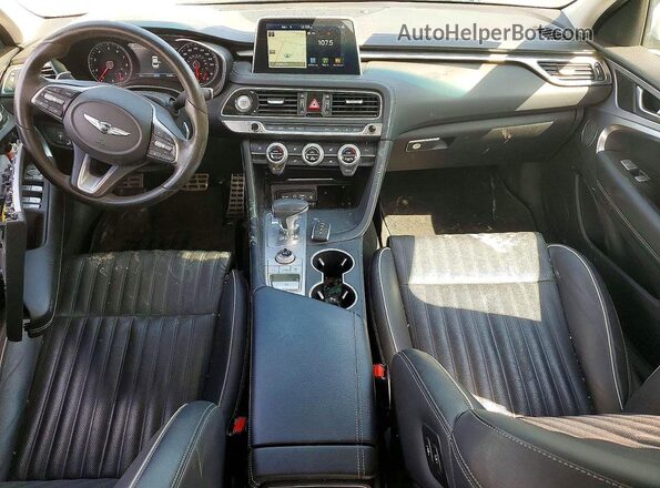KMTG74LE7KU027248 2019 GENESIS G70 Белый Вид панели приборов