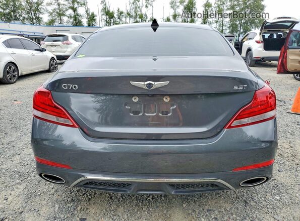KMTG74LEXLU053294 2020 GENESIS G70 Gray უკანა ხედი
