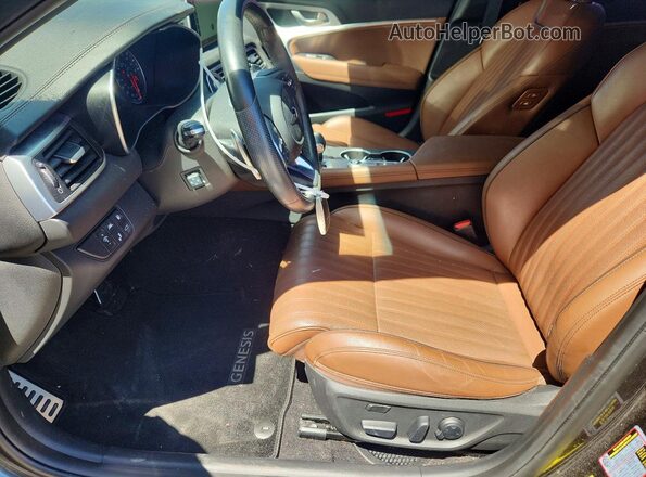 KMTG74LEXLU053294 2020 GENESIS G70 Gray წინა სალონის ხედი