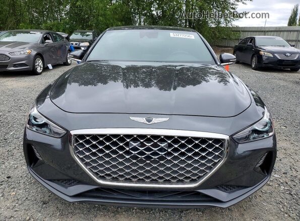 KMTG74LEXLU053294 2020 GENESIS G70 Gray წინა ხედი