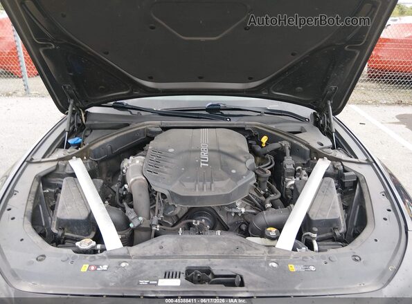 KMTG74LEXMU070985 2021 GENESIS G70 Black Widok z tyłu