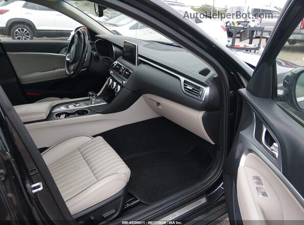 KMTG74LEXMU070985 2021 GENESIS G70 Black Widok wnętrza z przodu