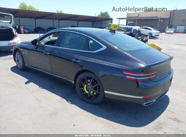 KMTGB4SC2MU043620 2021 GENESIS G80 Black უკანა მარცხენა
