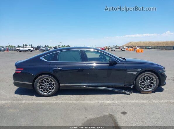 KMTGB4SC2MU043620 2021 GENESIS G80 Black უკანა სალონის ხედი