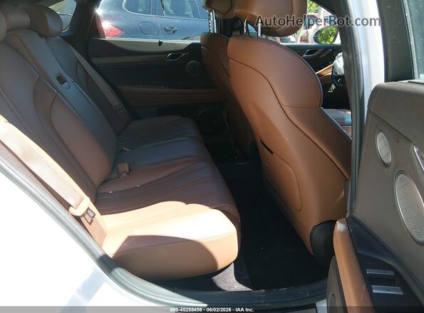 KMTGB4SC2MU048834 2021 GENESIS G80 White Vista de la etiqueta del VIN