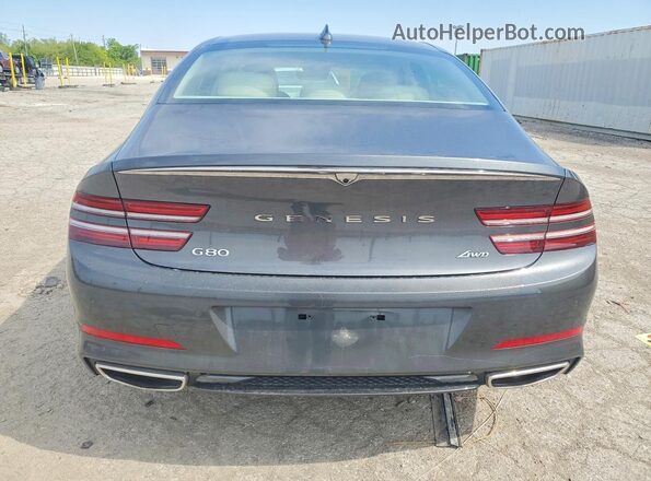 KMTGB4SC4MU073329 2021 GENESIS G80 Gray Вид ззаду