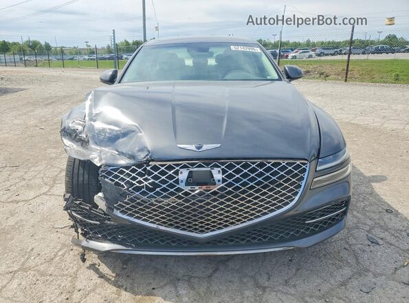 KMTGB4SC4MU073329 2021 GENESIS G80 Gray Вид спереду