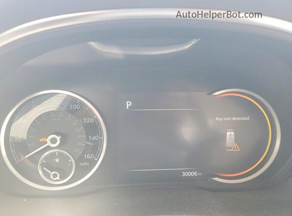 KMTGB4SC4MU073329 2021 GENESIS G80 Gray Вид щитка приладів