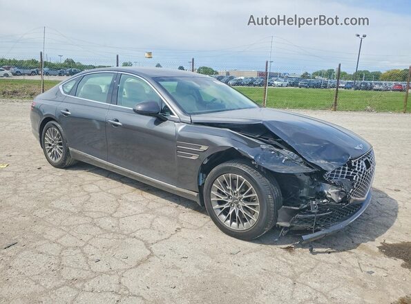 KMTGB4SC4MU073329 2021 GENESIS G80 Gray Передня права чверть