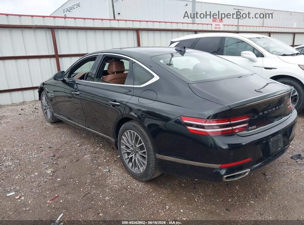KMTGB4SC5NU093476 2022 GENESIS G80 Черный Задняя левая четверть