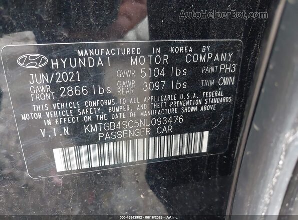 KMTGB4SC5NU093476 2022 GENESIS G80 Черный Вид подкапотного пространства