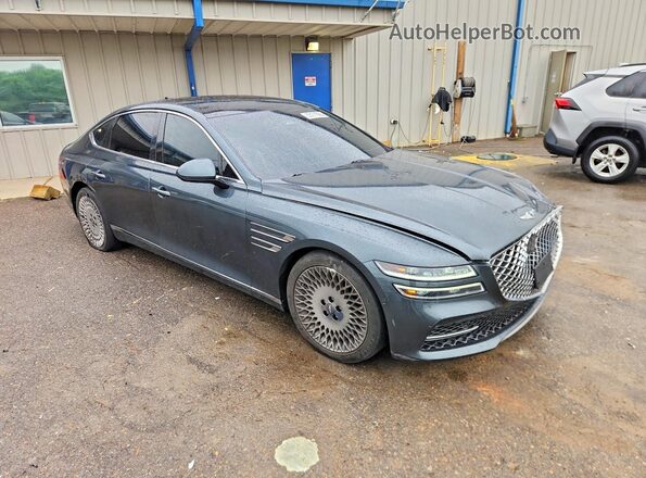 KMTGB4SC6NU092191 2022 GENESIS G80 Gray Przód prawy