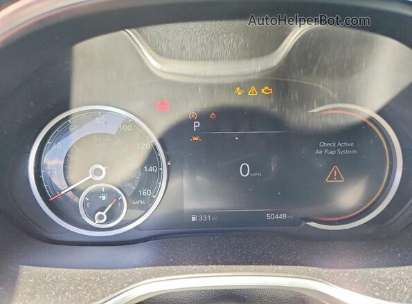 KMTGB4SCXMU073271 2021 GENESIS G80 White Instrument cluster view