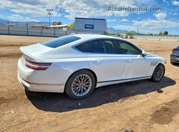 KMTGB4SCXMU073271 2021 GENESIS G80 White Rear right