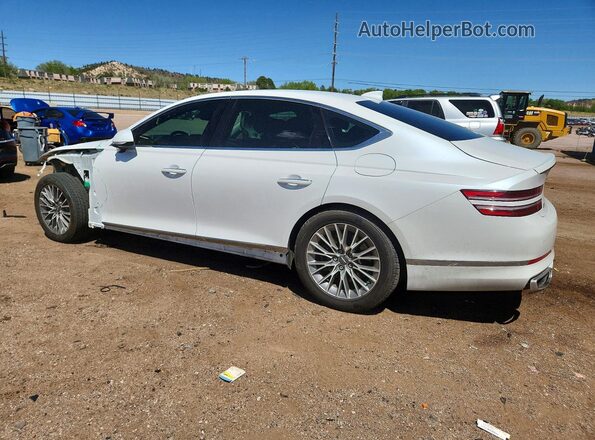KMTGB4SCXMU073271 2021 GENESIS G80 White Rear left