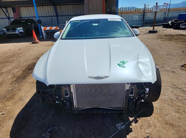 KMTGB4SCXMU073271 2021 GENESIS G80 White Front view