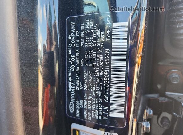 KMUHBDSB0RU186239 2024 GENESIS GV80 Black 