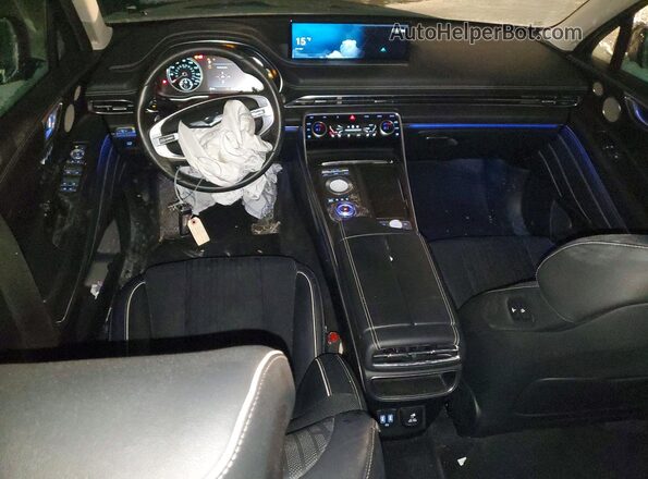 KMUHBDSB5MU043327 2021 GENESIS GV80 Black Вид панелі приладів