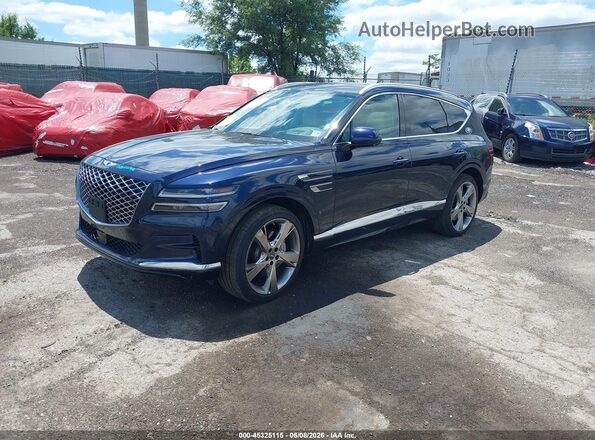 KMUHBDSB5PU105569 2023 GENESIS GV80 Dark Blue Przód lewy