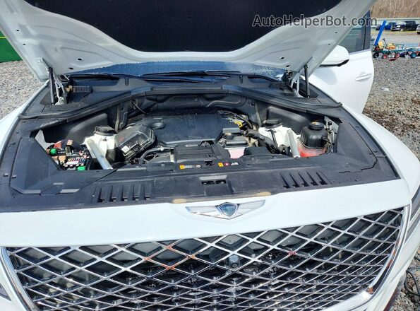 KMUHBDSB6NU075642 2022 GENESIS GV80 White Rear interior view