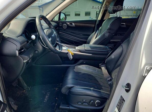 KMUHBDSB6NU075642 2022 GENESIS GV80 White Front interior view