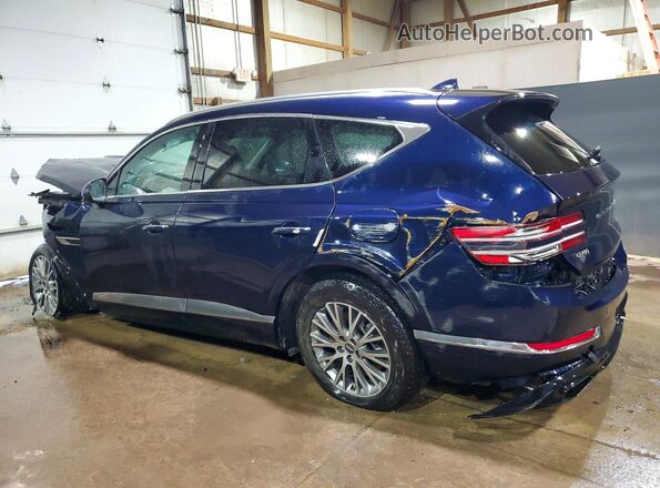 KMUHBDSB7RU177408 2024 GENESIS GV80 Blue Trasero izquierdo