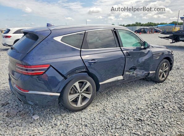 KMUHBDSB9NU076865 2022 GENESIS GV80 Blue Tył prawy