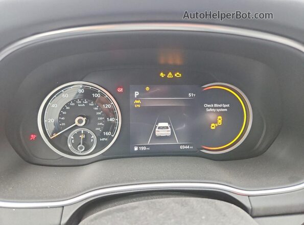 KMUHCESC1NU078198 2022 GENESIS GV80 Green ხელსაწყოთა პანელის ხედი