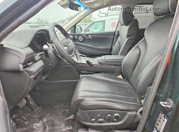 KMUHCESC1NU078198 2022 GENESIS GV80 Green წინა სალონის ხედი