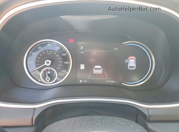 KMUHCESC1PU141089 2023 GENESIS GV80 White Instrument cluster view