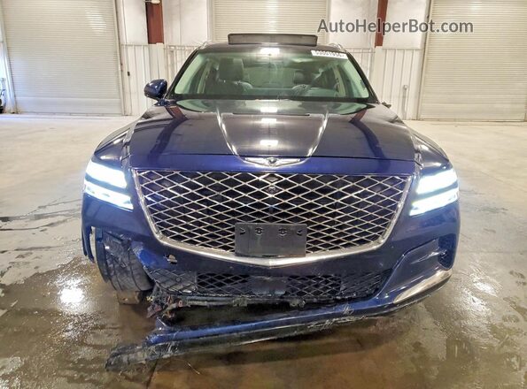 KMUHCESC2MU073798 2021 GENESIS GV80 Blue Вид спереду