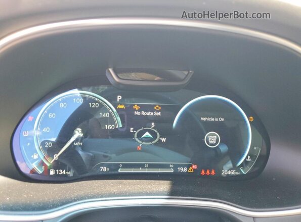 KMUHCESC2RU171303 2024 GENESIS GV80 White Instrument cluster view