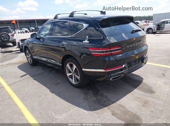 KMUHCESC4NU075733 2022 GENESIS GV80 Black უკანა მარცხენა